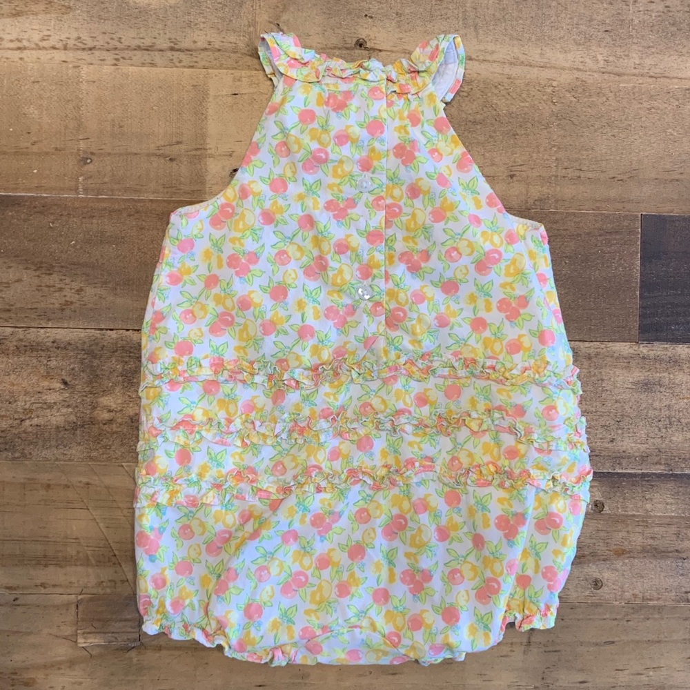 Janie and Jack floral ruffle romper baby girl